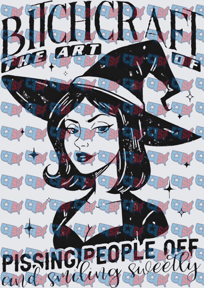 Bitchcraft The Art Of Pissing People Off Witch (DTF)