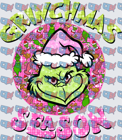Grinchmas Season Green Grumpy Holiday Character (DTF)
