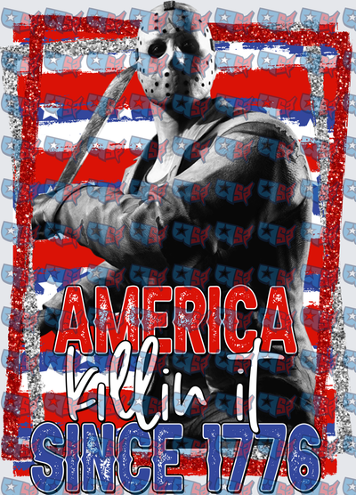 Jason Voorhees America Killin It Since 1776 (DTF)