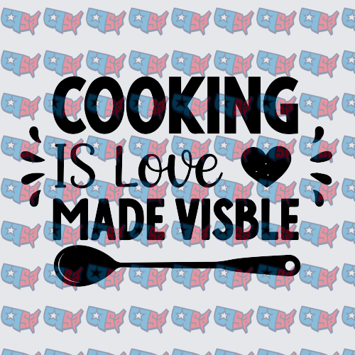 Cooking Is Love Made Visible Spoon Heart (DTF)