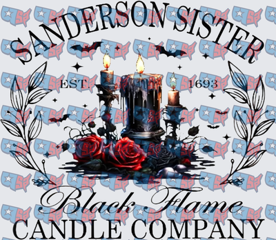Sanderson Sister Black Flame Candle Company Est 1693 (DTF)