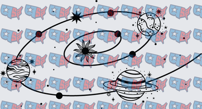Solar System Planets Orbiting Sun Space (DTF)
