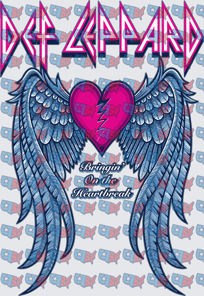 Def Leppard Bringin On The Heartbreak Wings Design (DTF)