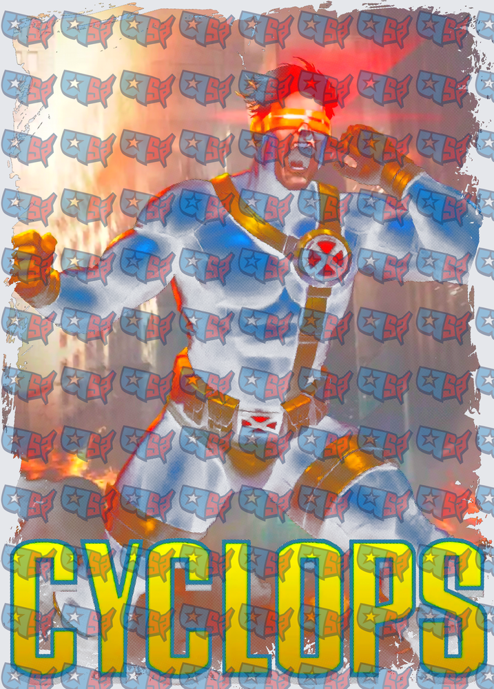 Cyclops X-Men Optic Blast Action Pose (DTF)