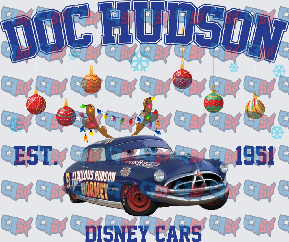 Doc Hudson Fabulous Hornet Christmas Holiday Design (DTF)