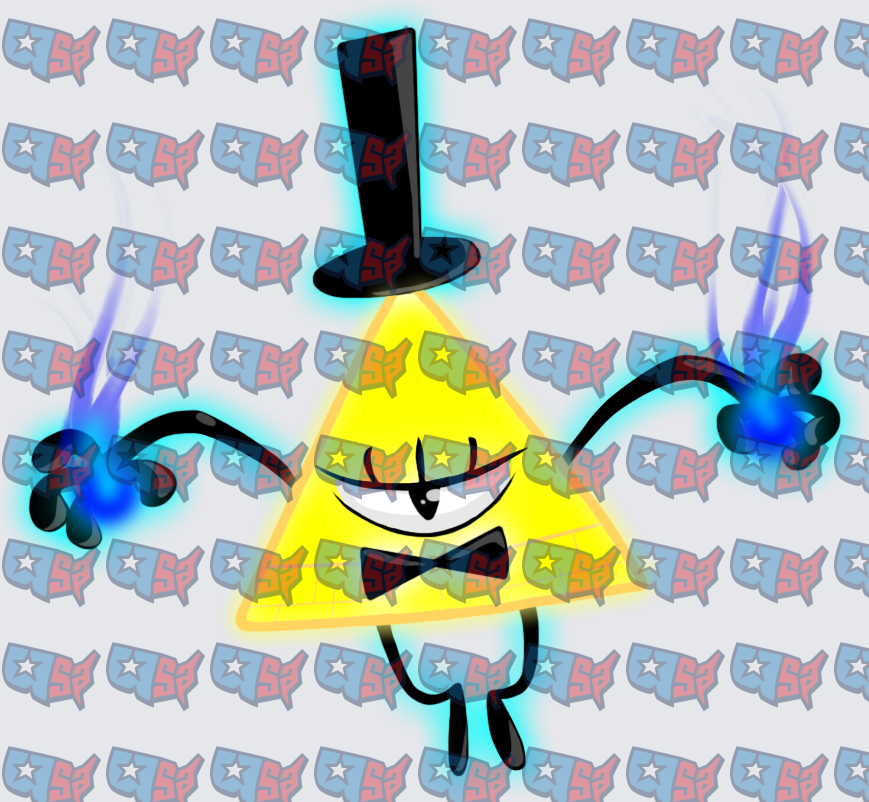 Evil Triangle Demon Blue Flame Top Hat (DTF)