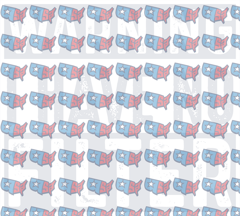 Patriotic USA Map Pattern Red White Blue Stars (DTF)