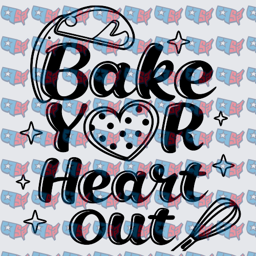 Bake Your Heart Out Cookie Whisk Design (DTF)