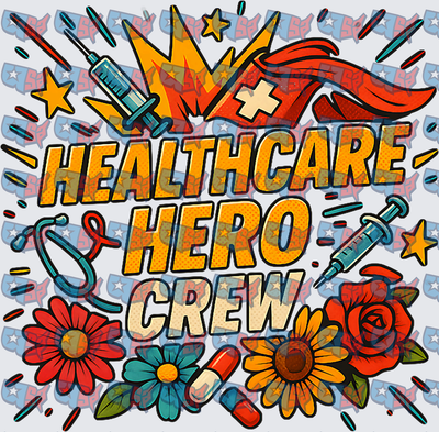 Healthcare Hero Crew Nurse Medical Bold Graphic (DTF)