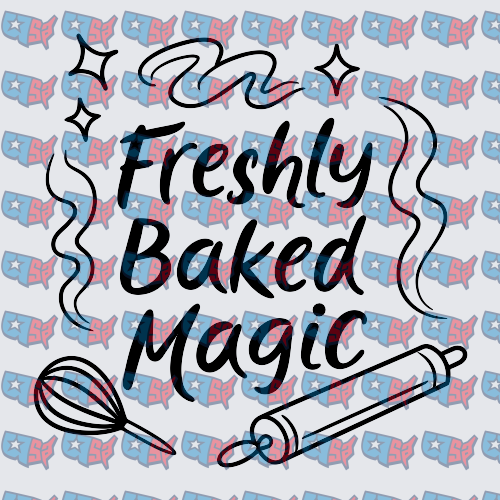 Freshly Baked Magic Whisk Rolling Pin Design (DTF)