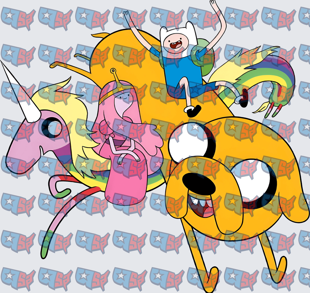 Finn Jake Princess Bubblegum Lady Rainicorn Group (DTF)