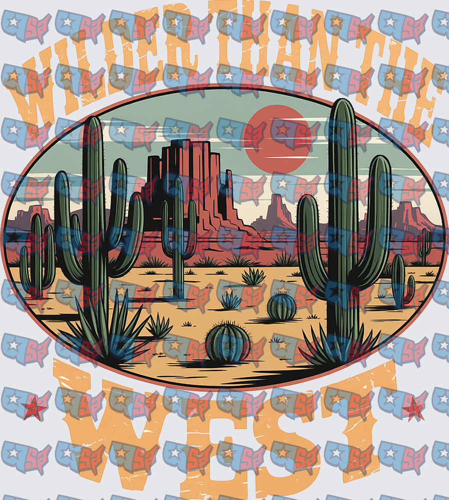 Wilder Than The West Desert Cactus Scene (DTF)