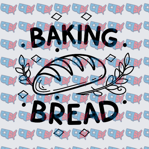 Baking Bread Loaf Botanical Line Art (DTF)