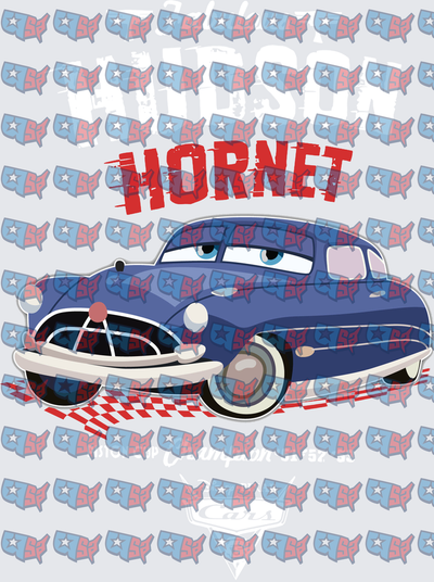 Hudson Hornet Classic Blue Racing Car (DTF)