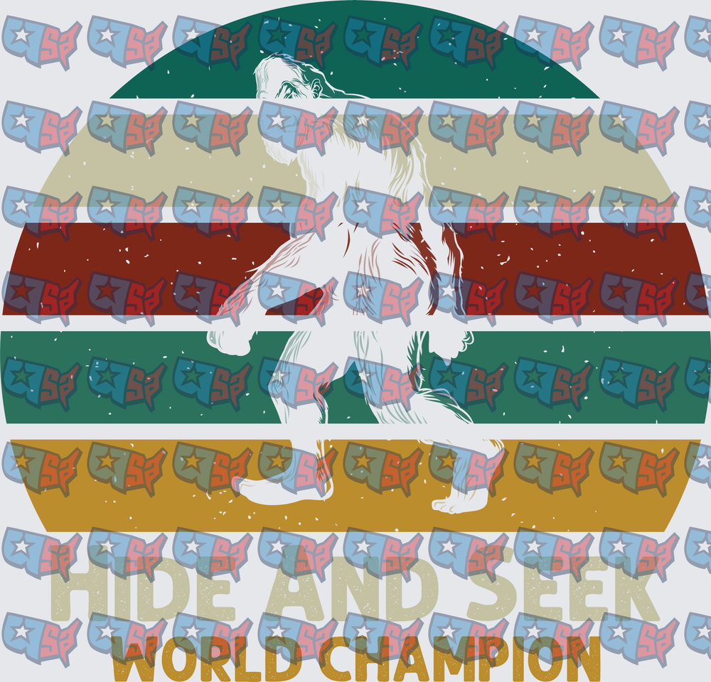 Bigfoot Hide And Seek World Champion Retro Sunset (DTF)