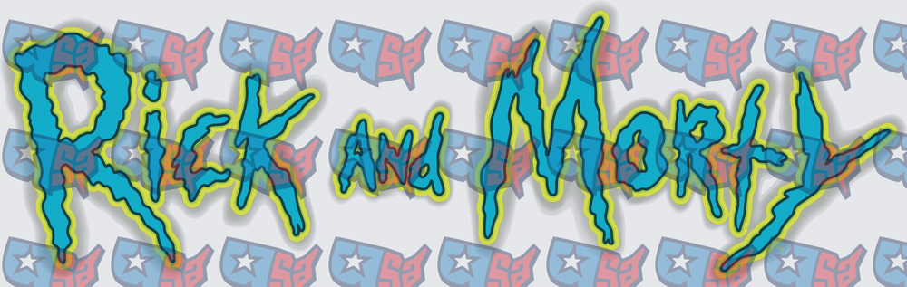 Animated Sci-Fi Show Dripping Blue Logo Text (DTF)