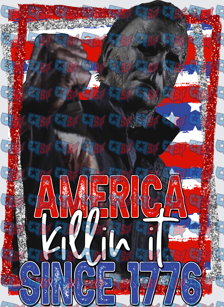 Horror Masked Killer America Killin It Since 1776 (DTF)