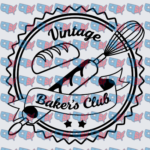 Vintage Baker's Club Retro Badge Baking Tools (DTF)