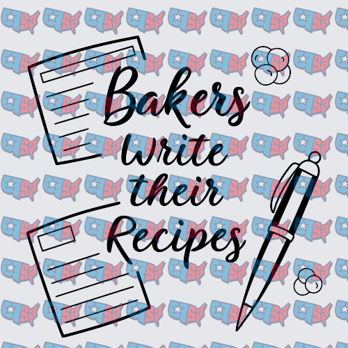 Bakers Write Their Recipes Script with Recipe Cards and Pen (DTF)