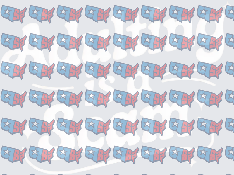 Patriotic USA Map Red White Blue Star Pattern (DTF)