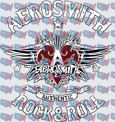 Aerosmith Authentic Rock & Roll Winged Heart Logo (DTF)