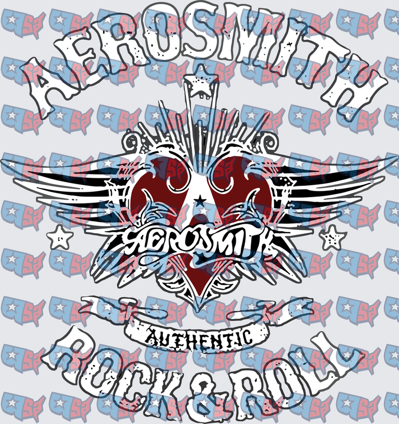 Aerosmith Authentic Rock & Roll Winged Heart Logo (DTF)