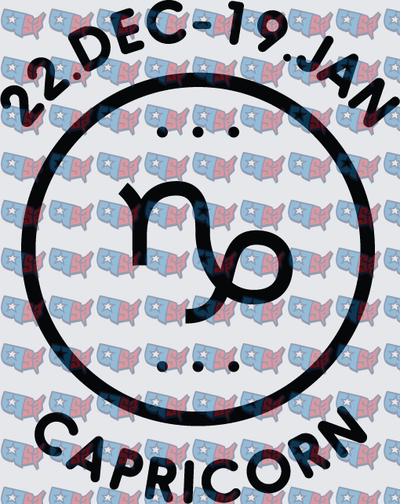 Capricorn Zodiac Sign December January Circle (DTF)