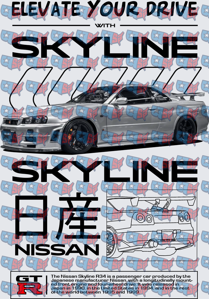 Elevate Your Drive Nissan Skyline R34 GT-R Tribute (DTF)