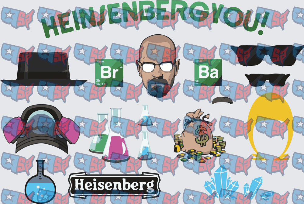 Heisenberg Breaking Bad Chemistry Bundle Sheet (DTF)