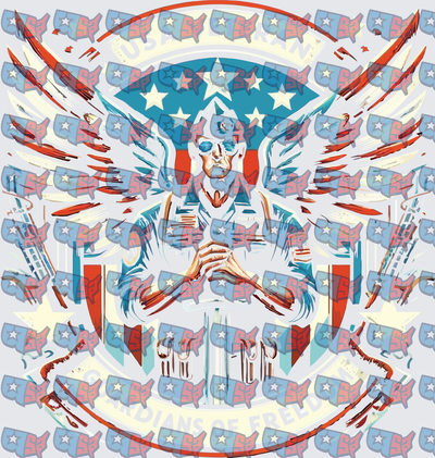 Patriotic Veteran Guardian of Freedom Eagle Wings (DTF)