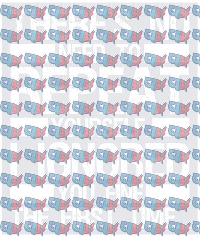 There's No Need To Repeat Yourself Honored You Fine The First Time USA Map Pattern (DTF)
