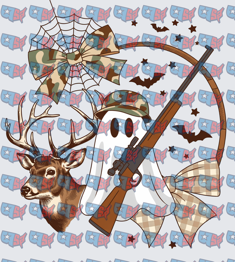 Halloween Hunter Ghost Buck Camo Bow Bundle (DTF)
