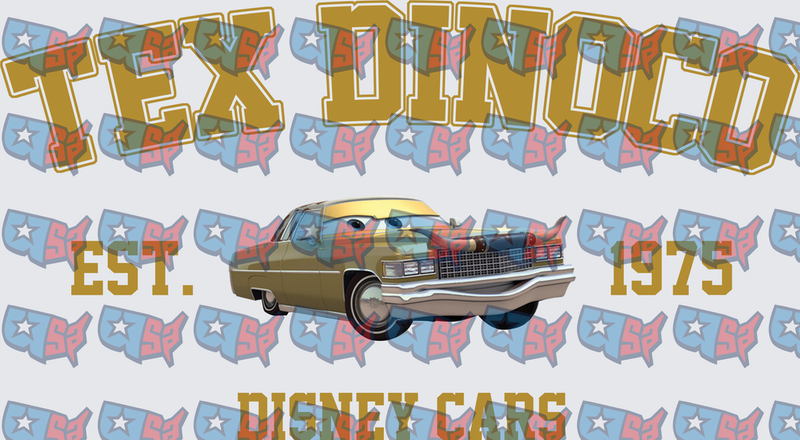 Tex Dinoco Est 1975 Animated Car Design (DTF)