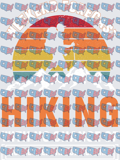 Weekend Forecast Hiking With No Chance Of Rest Retro Sunset (DTF)