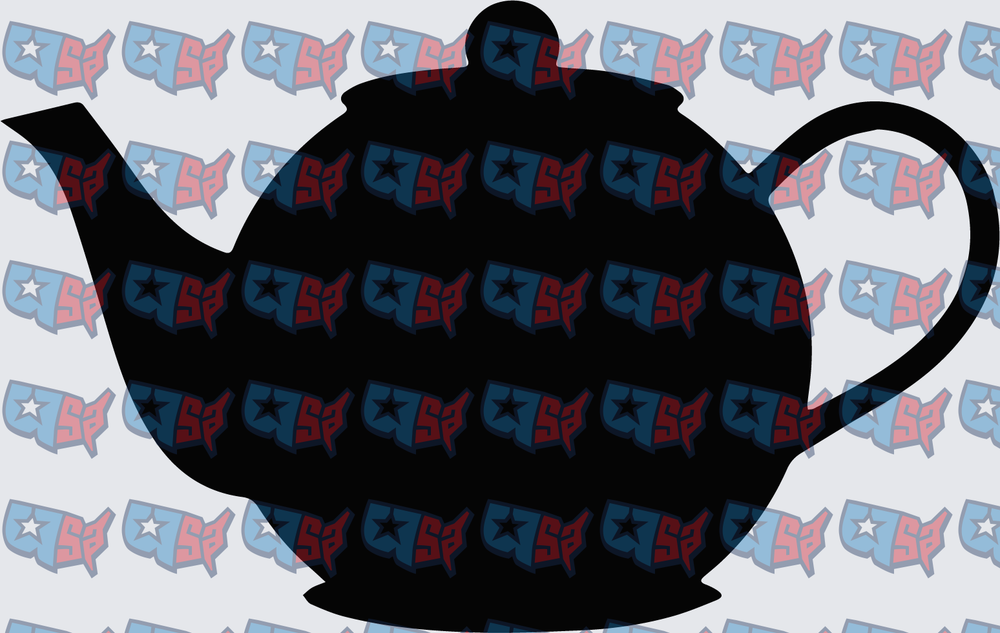 Bold Black Teapot Silhouette (DTF)