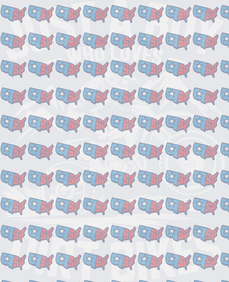 Just A Girl Who Loves Motocross USA Map Pattern (DTF)