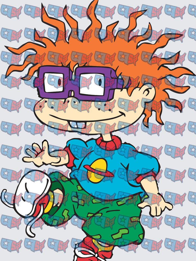 Chuckie Finster Rugrats Character Full Body Pose (DTF)