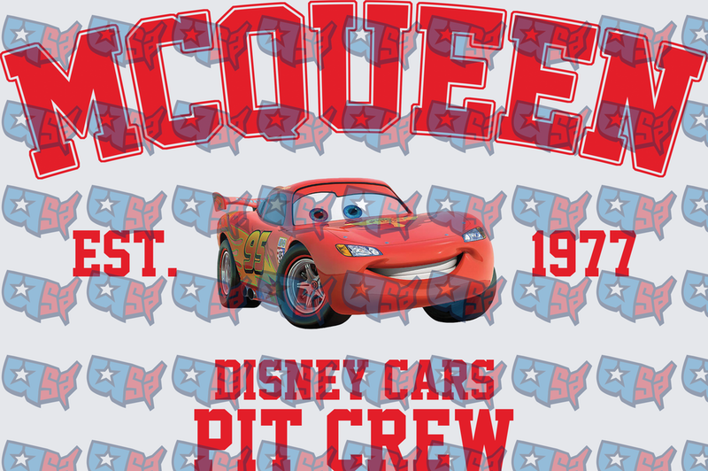Lightning McQueen 95 Pit Crew Est 1977 (DTF)