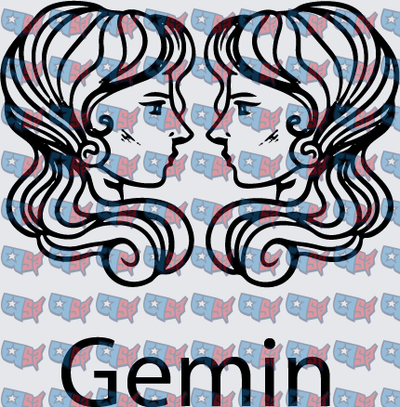 Gemini Zodiac Twin Women Face to Face (DTF)