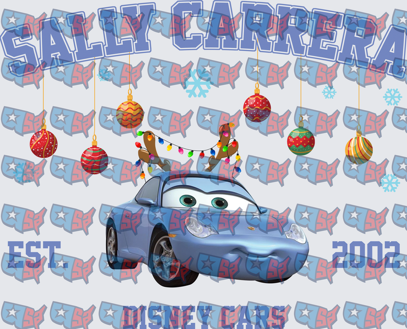 Sally Carrera Christmas Ornaments Reindeer Antlers EST 2002 (DTF)
