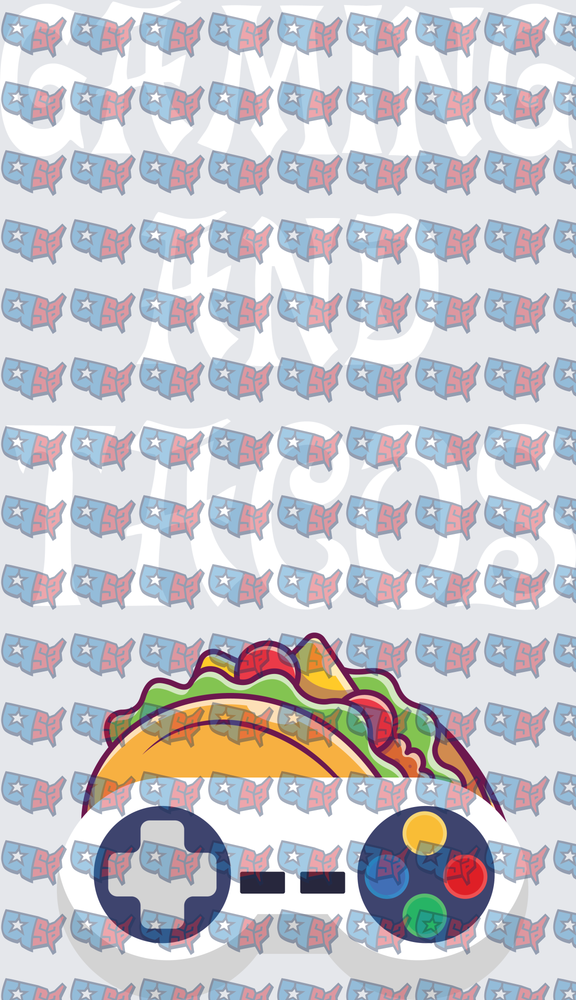 Gaming And Tacos Controller Taco Lover Design (DTF)
