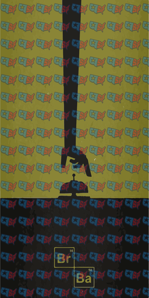 Breaking Bad Minimal Silhouette Periodic Element Design (DTF)