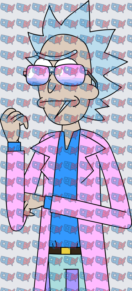 Mad Scientist Pink Coat Mirrored Sunglasses (DTF)