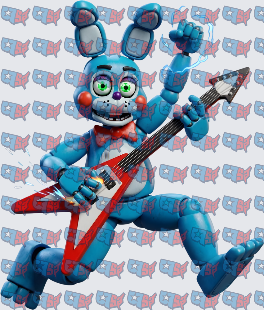 Toy Bonnie Rocking Electric Guitar with Lightning (DTF)
