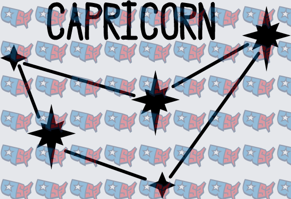 Capricorn Constellation Stars Zodiac Sign (DTF)