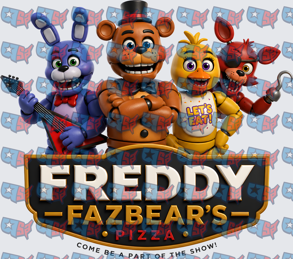 Freddy Fazbear's Pizza Animatronic Gang Group (DTF)