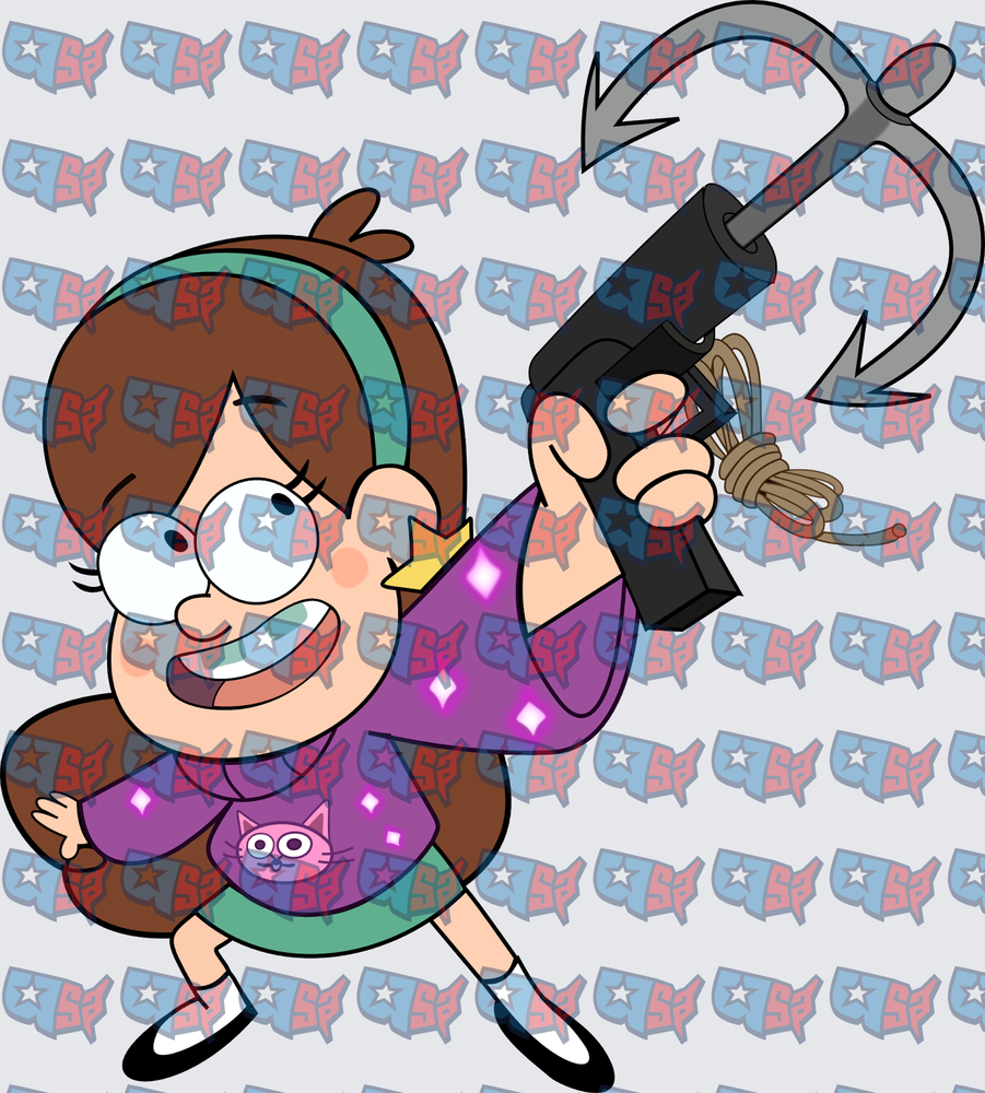 Mabel Pines Wielding Grappling Hook Gun (DTF)