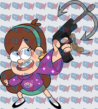 Mabel Pines Wielding Grappling Hook Gun (DTF)