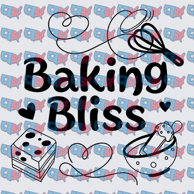 Baking Bliss Whisk and Mixing Bowl Design (DTF)