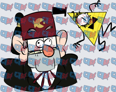 Grunkle Stan Startled by Bill Cipher (DTF)